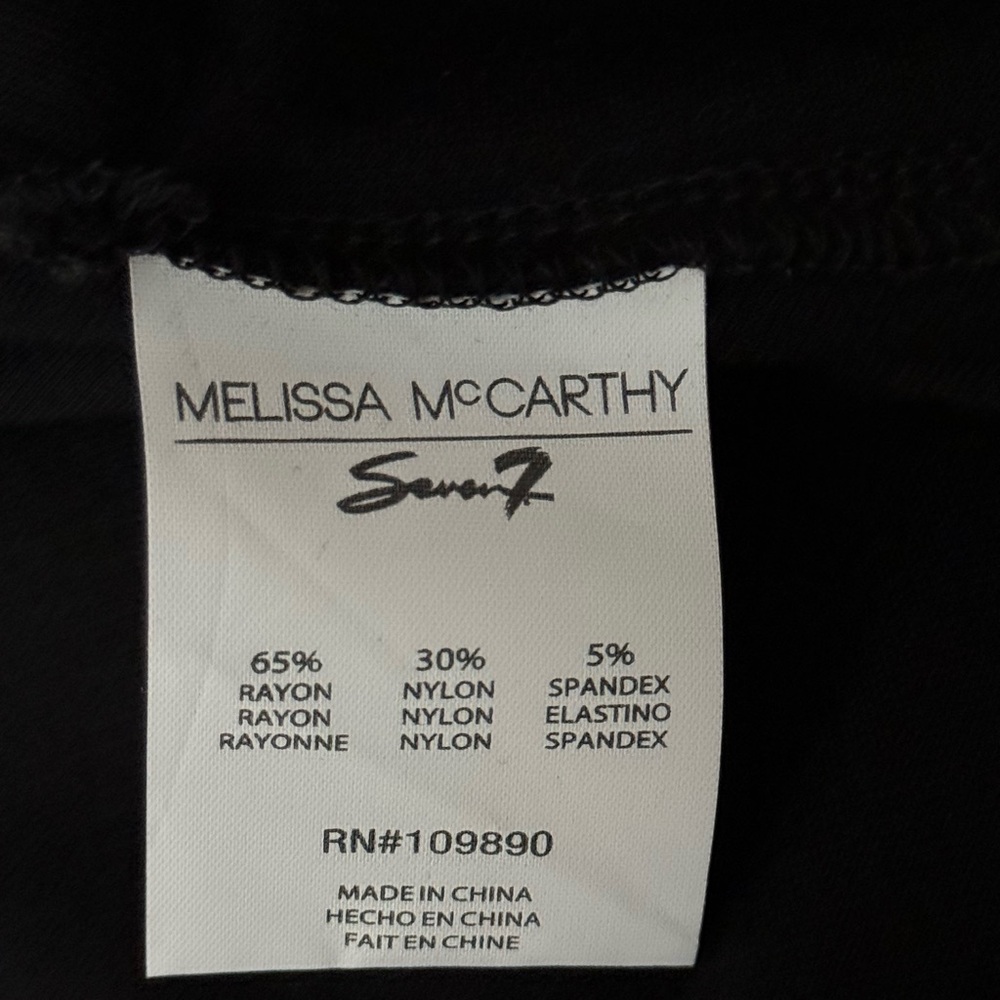 Melissa McCarthy Black rhinestone Shoulder Sweatshirt with pockets NWT - Picture 8 of 11